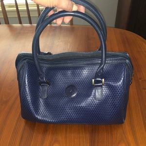 Vintage: Liz Claiborne 1983 Triangle Blue Handbag